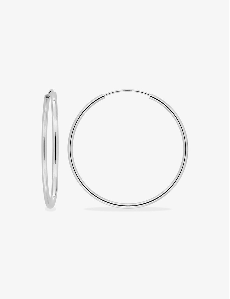 Créoles argent 925‰ 40 mm fil 2mm SO OR