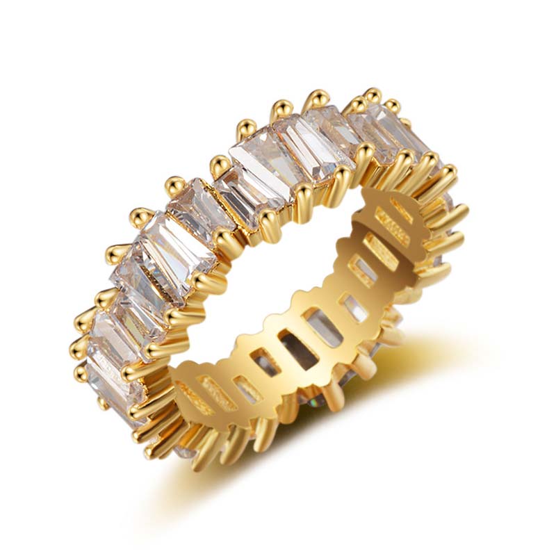 Bague de richesse en cuivre à motif simple