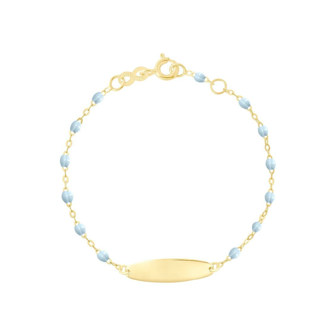 Achat Bracelet Gigi Clozeau Little Gigi en or jaune et résine bleu layette, taille 13cm