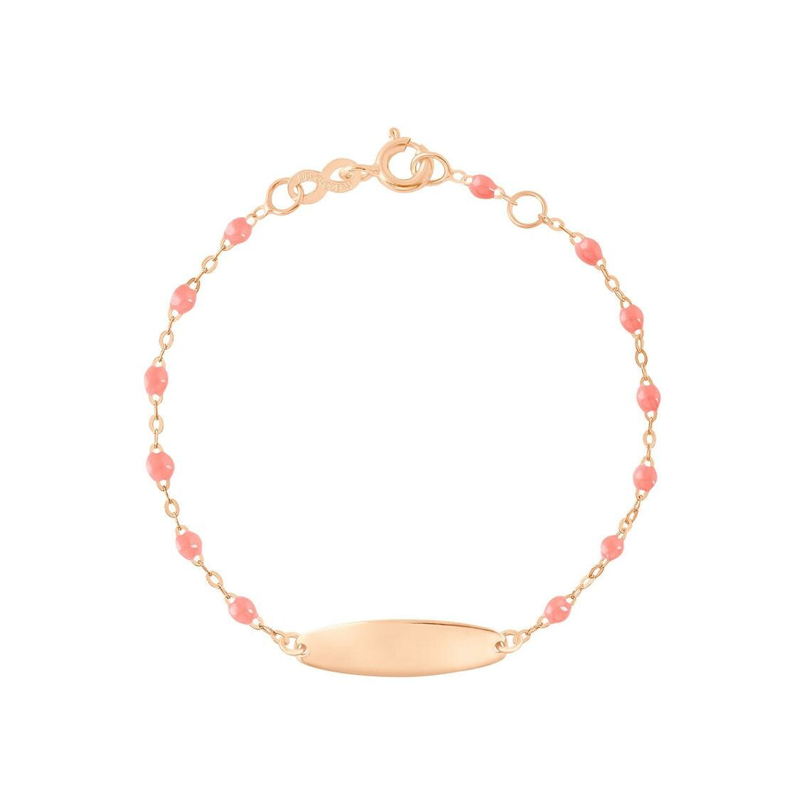 Achat Bracelet Gigi Clozeau Little Gigi en or rose et résine fushia, taille 13cm