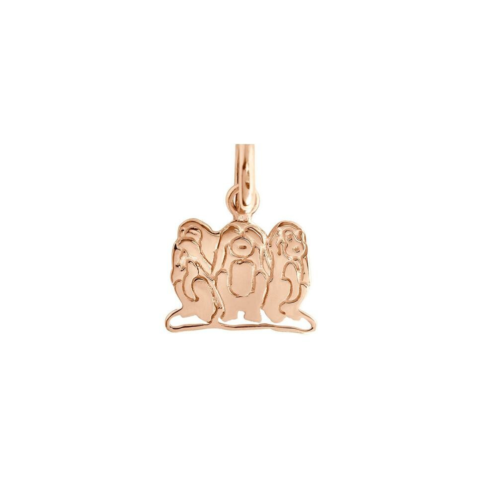 Achat Pendentif Gigi Clozeau Trois Singes en or rose