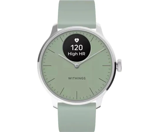 Withings HWA11-model 4-All-In ScanWatch Light green 37 mm 5ATM