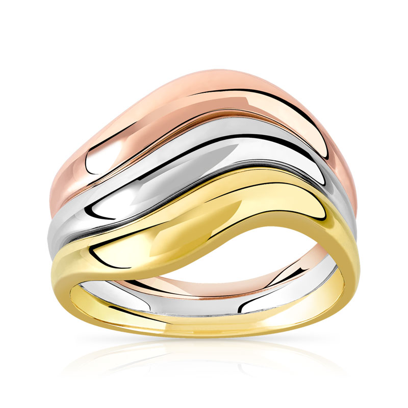 Lot de 3 bagues 3 ors 375