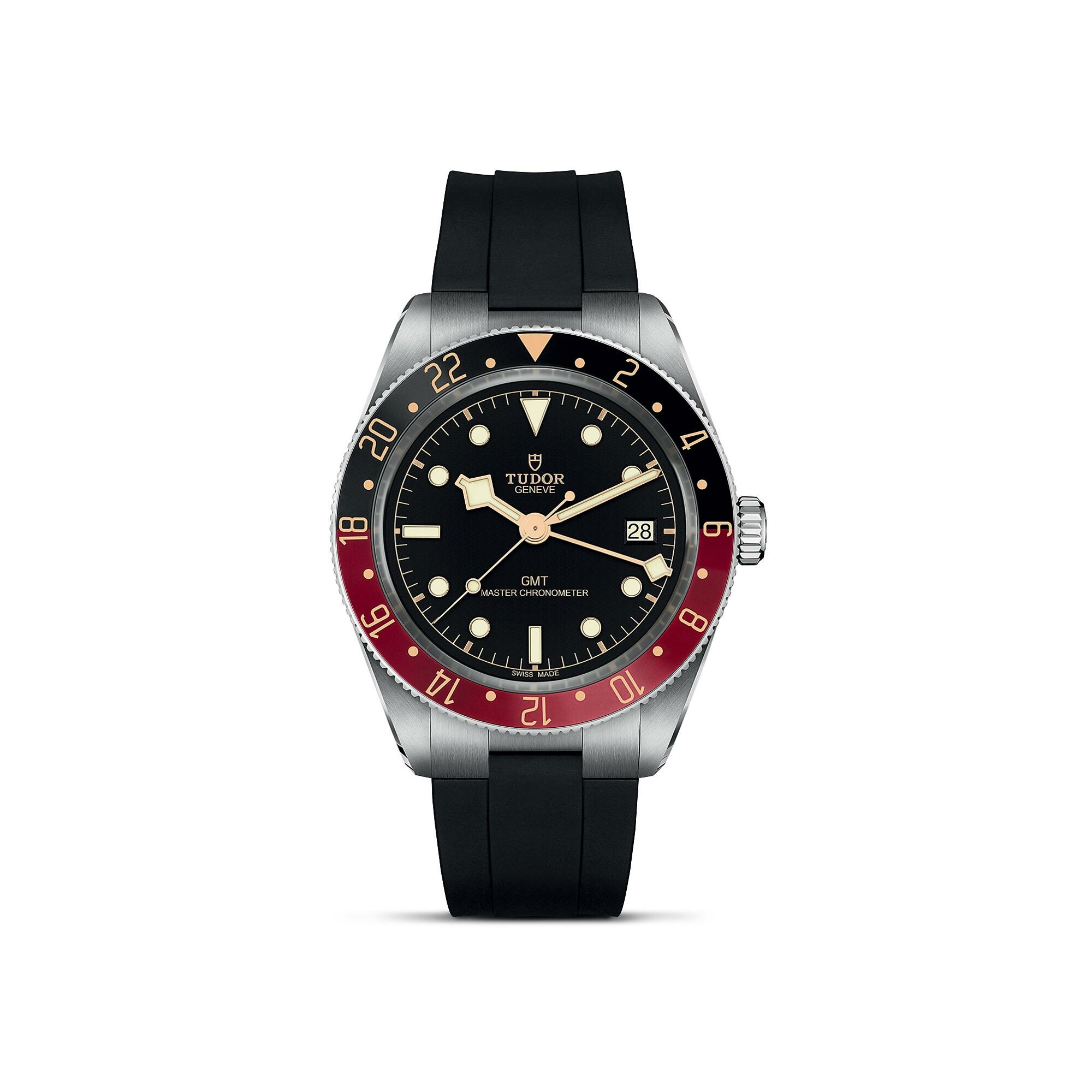 Achat Montre TUDOR Black Bay 58 GMT, boîtier en acier, 39 mm, bracelet en caoutchouc