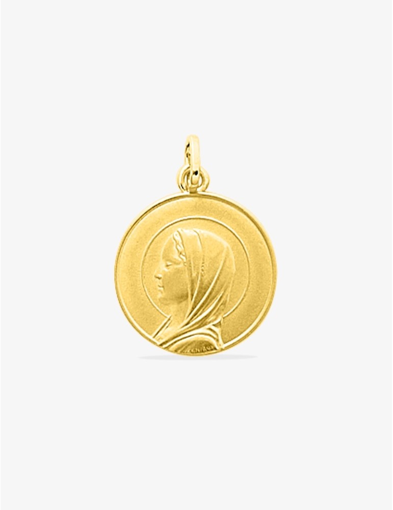 Médaille ronde Vierge or jaune 375‰ SO OR