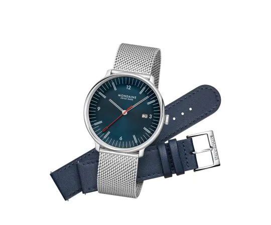 Mondaine MLE.41240.LQV.SET Montre Homme Doppio 41mm 5ATM