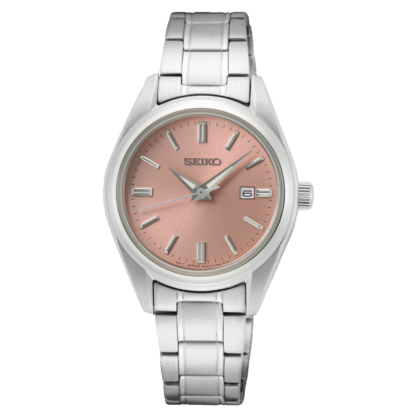 Montre Femme SEIKO Classique Rose Acier Gris - SUR529P1