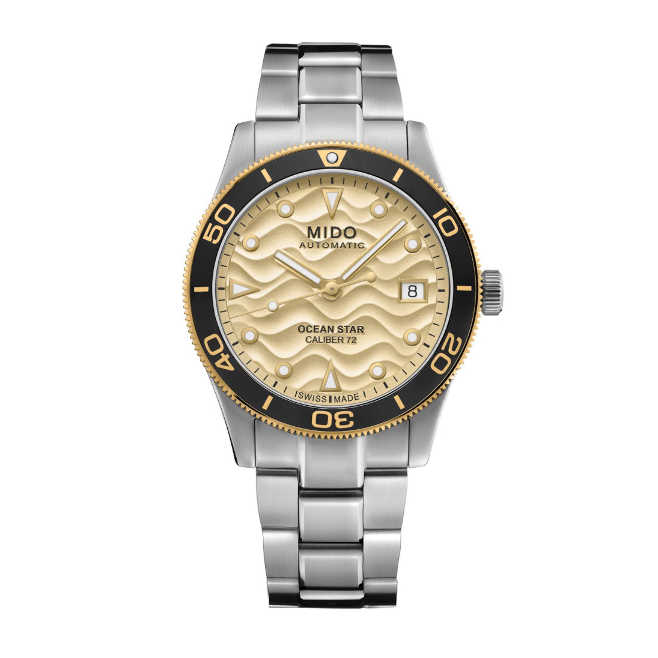 Montre Mido Ocean Star 39 automatique cadran champagne bracelet acier 39 mm