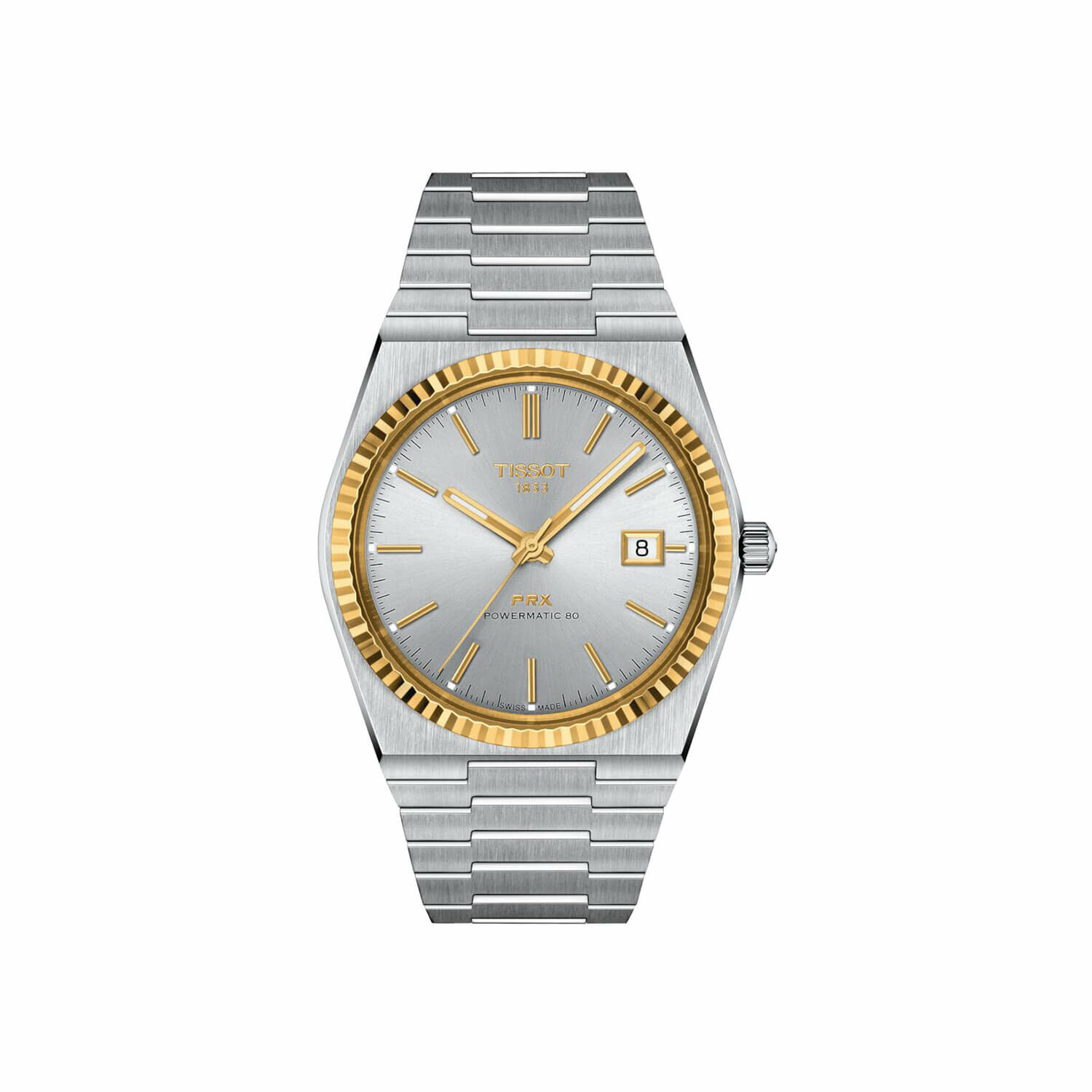 Achat Montre Tissot PRX Powermatic 80 Steel & 18K Gold Bezel