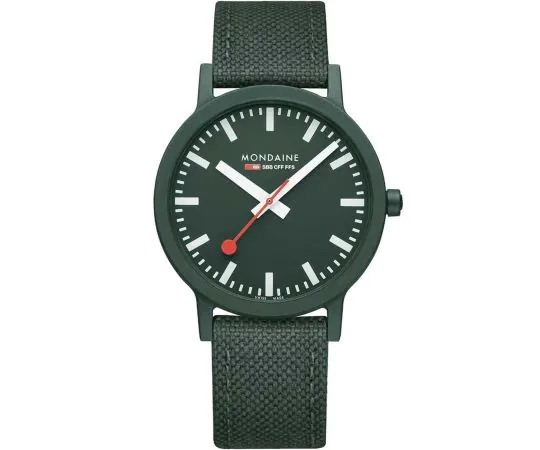 Mondaine MS1.41160.LF Montre Homme Essence vert 41mm 3ATM