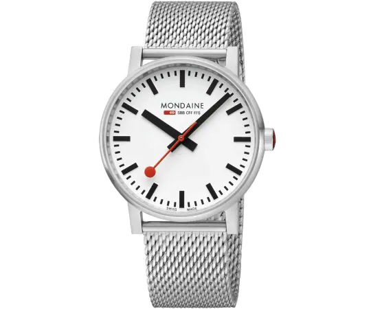Mondaine MSE.43110.SJ Montre Homme evo2 SBB 43mm 3ATM