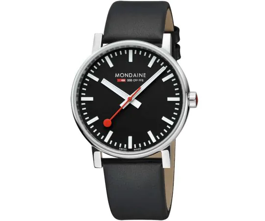 Mondaine MSE.43120.LB Montre Homme evo2 SBB 43mm 3ATM