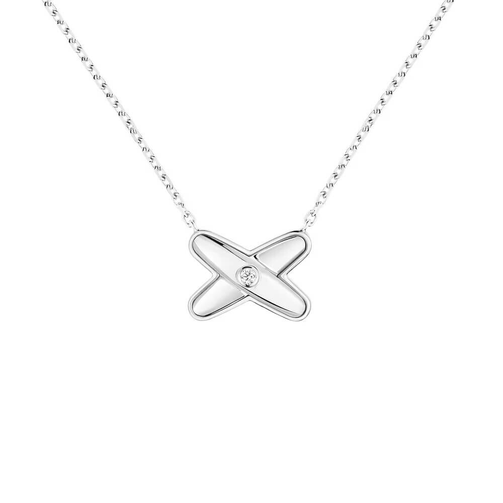 Achat Pendentif Chaumet Jeux de Liens en or blanc et diamant