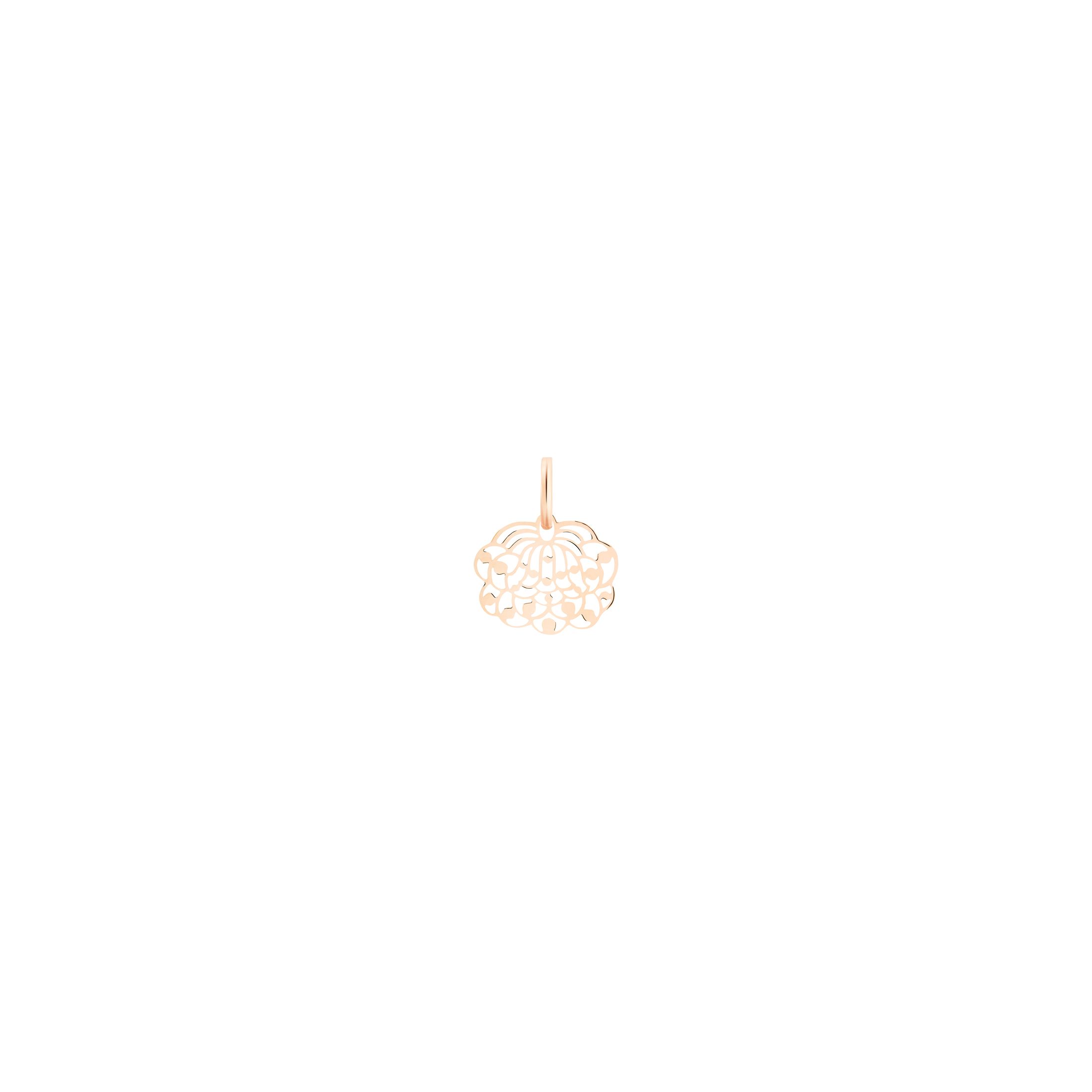 Pendentif Ginette NY Mini Lotus charm en or rose