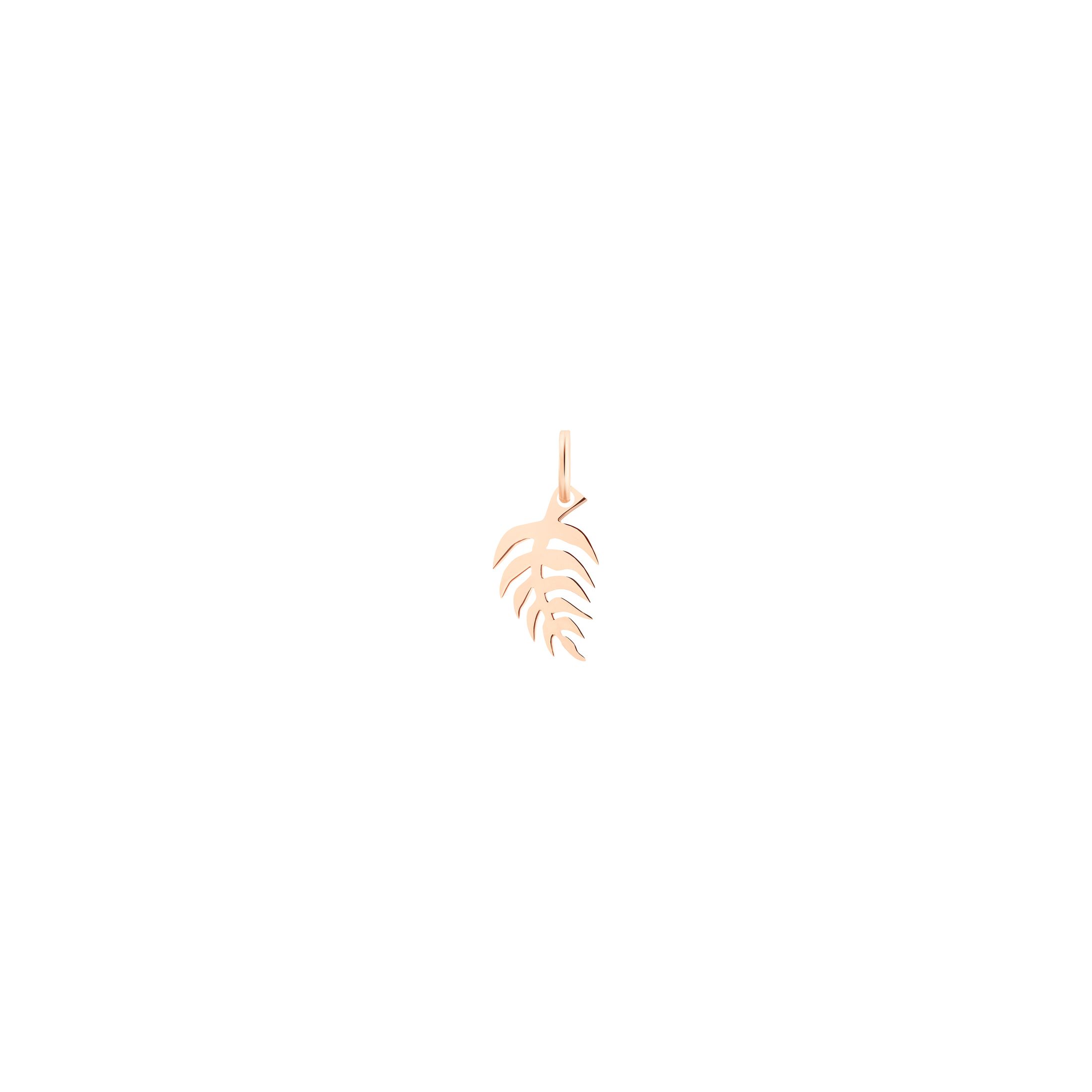 Pendentif Ginette NY Mini Palm charm en or rose