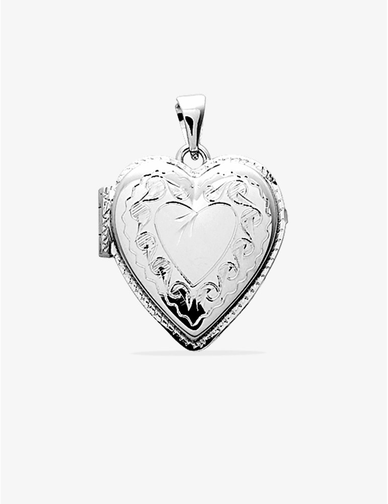 Porte-photo cœur en argent 925‰ rhodié SO OR