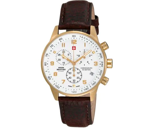 Swiss Military SM34012.07 Chronographe Montre Homme 41mm 5 ATM