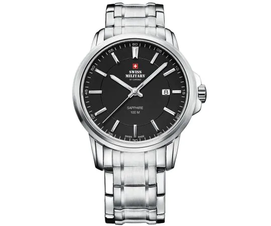 Swiss Military SM34039.01 Montre Homme Verre saphir Montre Homme 40mm 10ATM