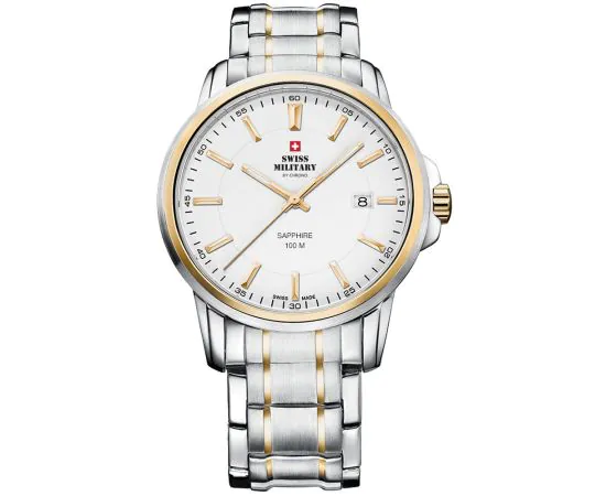 Swiss Military SM34039.05 Montre Homme Verre saphir Montre Homme 40mm 10ATM