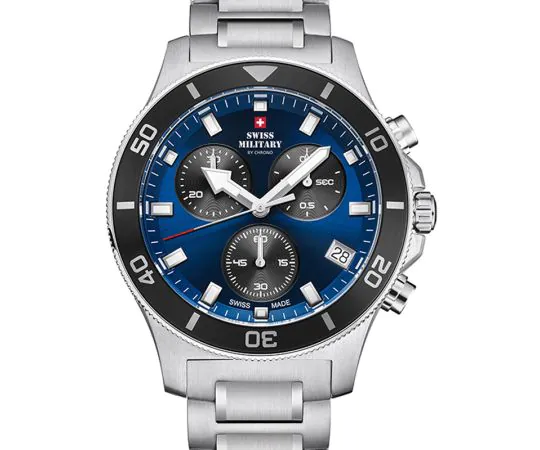 Swiss Military SM34067.11 Chronographe Montre Homme 42 mm 10ATM