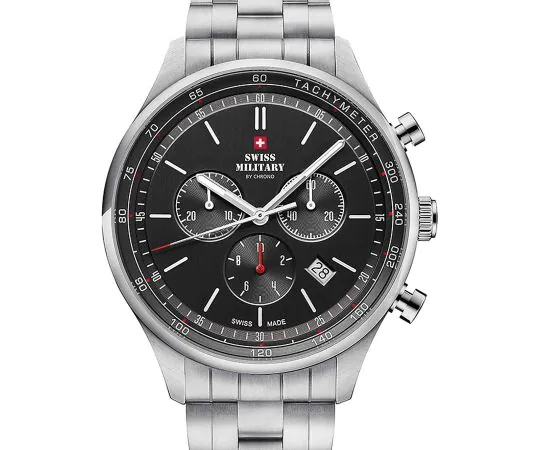 Swiss Military SM34081.01 Chronographe Montre Homme 42mm 10ATM