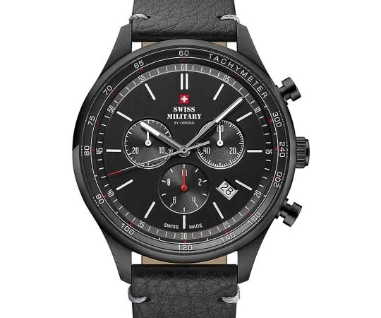 Swiss Military SM34081.10 Chronographe Montre Homme 42mm 10ATM