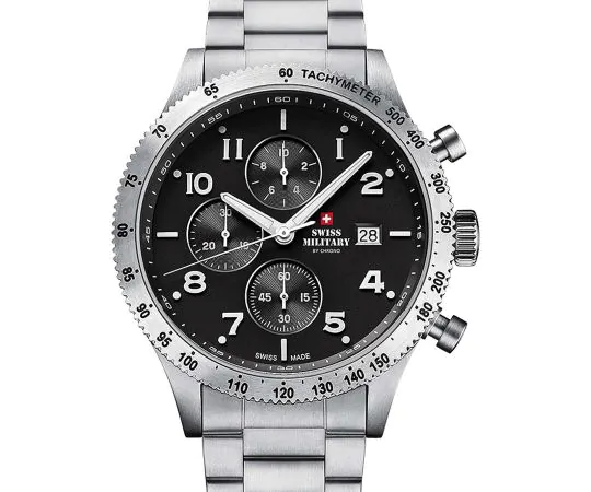 Swiss Military SM34084.01 Chronographe Montre Homme 42 mm 10ATM