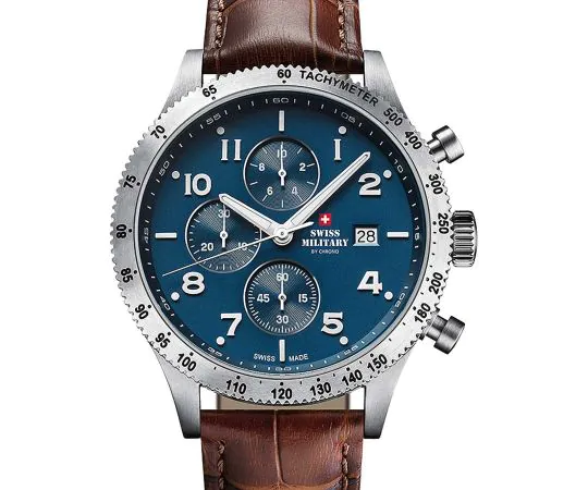 Swiss Military SM34084.06 Chronographe Montre Homme 42 mm 10ATM