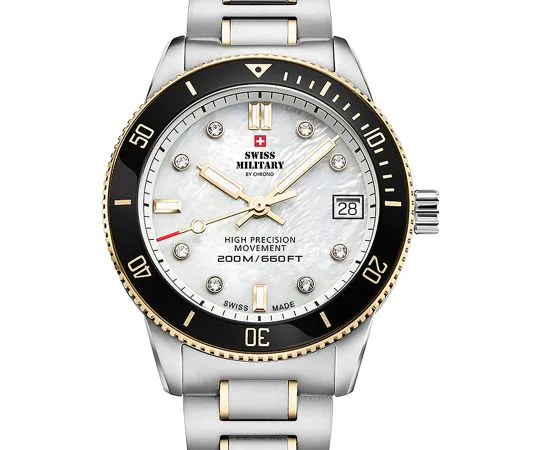 Swiss Military SM34089.04 Diver Montre Femme 37mm 20ATM