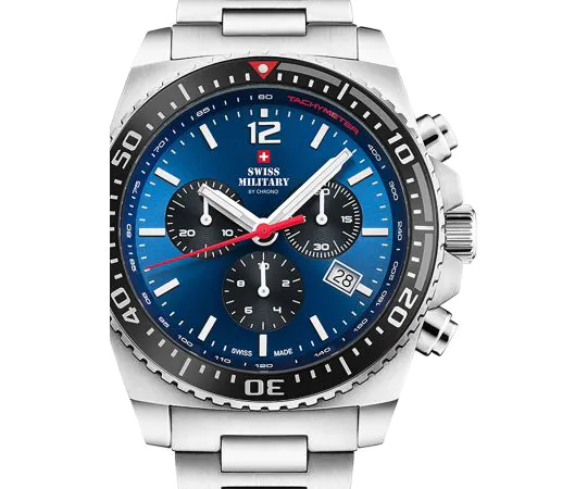 Swiss Military SM34093.02 Sport Chronographe Montre Homme 45mm 10ATM