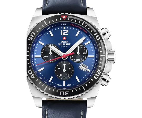 Swiss Military SM34093.04 Sport Chronographe Montre Homme 45mm 10ATM