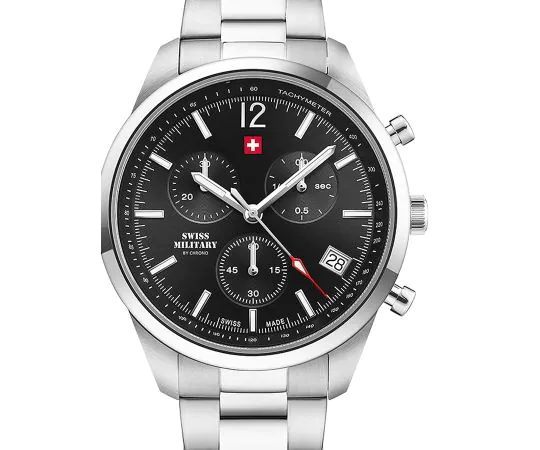 Swiss Military SM34097.01 Chronographe Montre Homme 42mm 5ATM