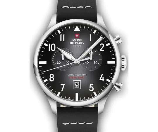 Swiss Military SM34098.05 Vintage Chronographe Montre Homme 43mm 10ATM