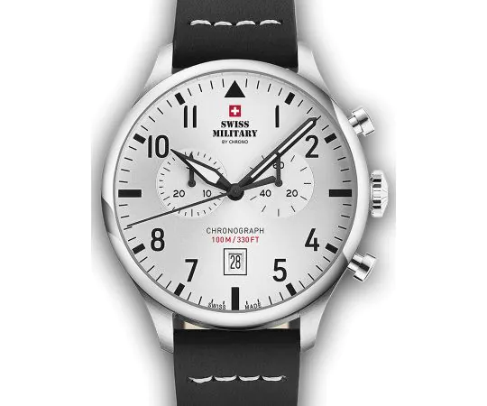 Swiss Military SM34098.06 Vintage Chronographe Montre Homme 43mm 10ATM