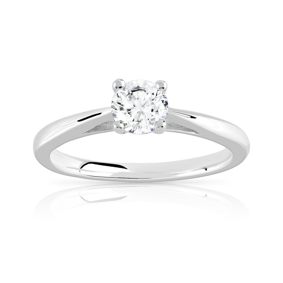 Solitaire argent 925 zirconia