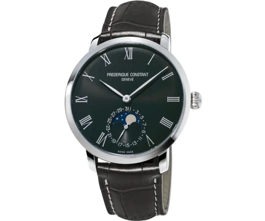 Frederique Constant FC-705GR4S6 Montre Homme Slimline Manufaktur Phase de lune 42mm 3ATM