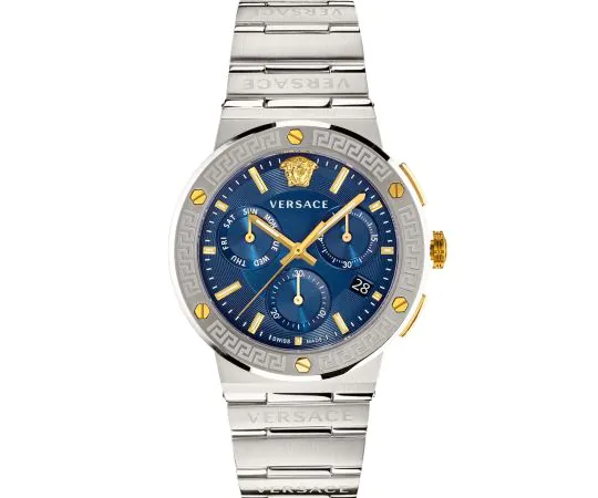 Versace VEZ900221 Montre Homme Greca Collection Chrono 43mm 5ATM