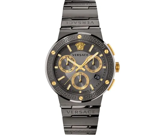 Versace VEZ900521 Montre Homme Greca Logo Chrono 43mm 5ATM